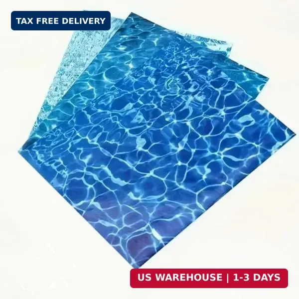 Warmtree 6 Pcs Ripple Water Sticker, Pearlescent Ripple Stream Sheet Self Adhesi