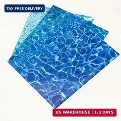 Warmtree 6 Pcs Ripple Water Sticker, Pearlescent Ripple Stream Sheet Self Adhesi