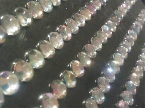 CraftbuddyUS 5mm 504 Pcs Ab Clear Self Adhesive Rhinestone Gems Stick On Strips