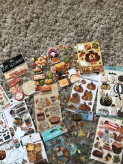 Lot of 30+ Fall Theme Embellishments – Paper Craft, Scrapbooking, Journaling
