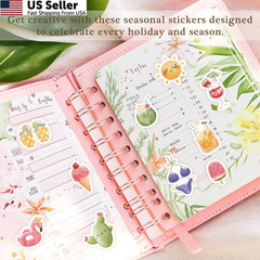 Slapaflife Planner Stickers (24 Page, 1000+ Stickers, Multicolor, Multicolor