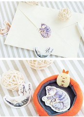 45pcs Kawaii Cute Cats Stickers Pack, Cute Stickers, Kawaii Stickers, Scrapbook