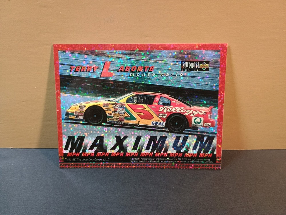 Vintage Stickers NASCAR Terry Labonte Monte Carlo Sticker Upper Deck VTG 1990s