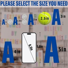 288 Pcs 18 Sheets Letter Stickers,Self Adhesive Waterproof 3 Inch Mailbox Num…