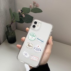 Cute Passport Stamp Series Roll Stickers (500 Pcs/Roll) – PVC Decorative Decals