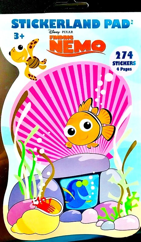 STICKERLAND PAD – FINDING NEMO Sandylion 274 Stickers – 1 PAD