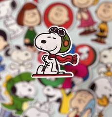 20pcs Snoopy & Friends Stickers Cute Cartoon Vinyl Decals for Laptop Waterproof