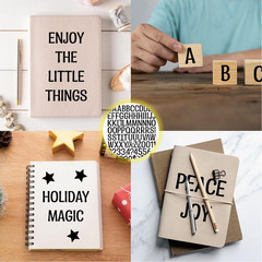 1920Pcs Letter Stickers 20 Sheets Alphabet Stickers 1 Inch Vinyl Self-Adhesive W