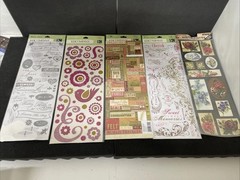 K&C Marcella K & Daisy Hill Recollections Scrapbooking Big Sheet Stickers BLK 69