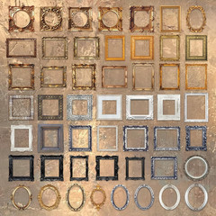 Vintage Frame Decorative Stickers, 200 Pcs for Scrapbooking, Journals, Crafting