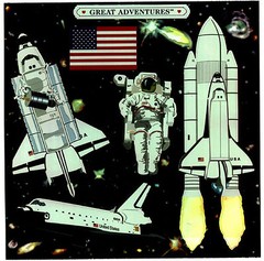 Mrs. Grossman’s SPACE Shuttle Astronaut Scrapbook Stickers! 2 Sheets!