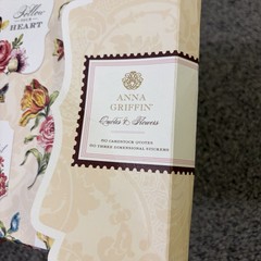 Anna Griffin Quotes & Flowers 120 3-D Flower Stickers & Cardstock – New AG 772