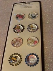 Recollections FLORAL EMBELLISHMENTS 8 PCS MULTI PICS DESIGN