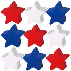 360 Pcs Patriotic Star Cutouts Paper Stars 4th of July Red, White, Blue