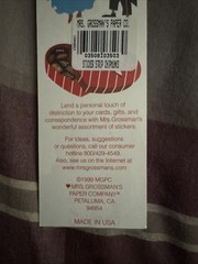 New Mrs. Grossman’s Stickers ANIMALS SQUIRRELS Retired 1999 Vintage