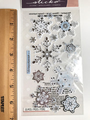 EK Success Snowflakes Stickers Lot Christmas Holiday Cards Scrapbook Winter