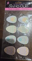 Provo Craft Third Dimension Stand-Outs Easter Egg Paper Sculpture Stickers Craft