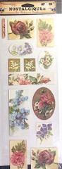 Floral Delight Nostalgiques Vintage Sticko Stickers Rebecca Sower Roses RARE NOS