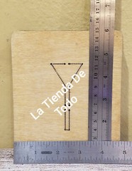 WOOD WOODEN PAPER CUTTING BLADE DIE YIELD SIGN FITS ACCUCUT SYS READ