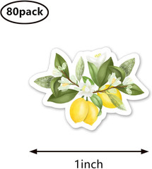 Lemon Stickers 1In for Scrapbooking, Arts, Craft, Kids DIY, Calendars Journals 8