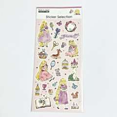 Japanese Fairy Tale Girl Sticker Sheet Kawaii Illustration Made in Japan
