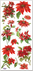 Violette Stickers Christmas Poinsettia Plants Crafts Planner Supply Scrapbook