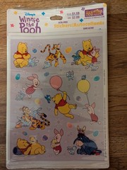 Vtg Winnie Pooh Stickers Lot Sandylion Hallmark Disney Scrapbook 2 Sealed Packs