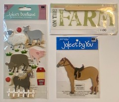 Large Lot Of Farm Animals Stickers! Jolee’s Boutique, Etc
