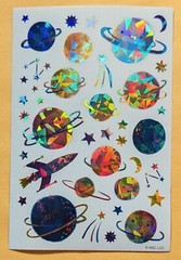 Space Exploration Sticker Single Sheet