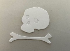 Halloween Die Cuts * Spooky Halloween Scene Setter * Three Sets * B&W Cardstock