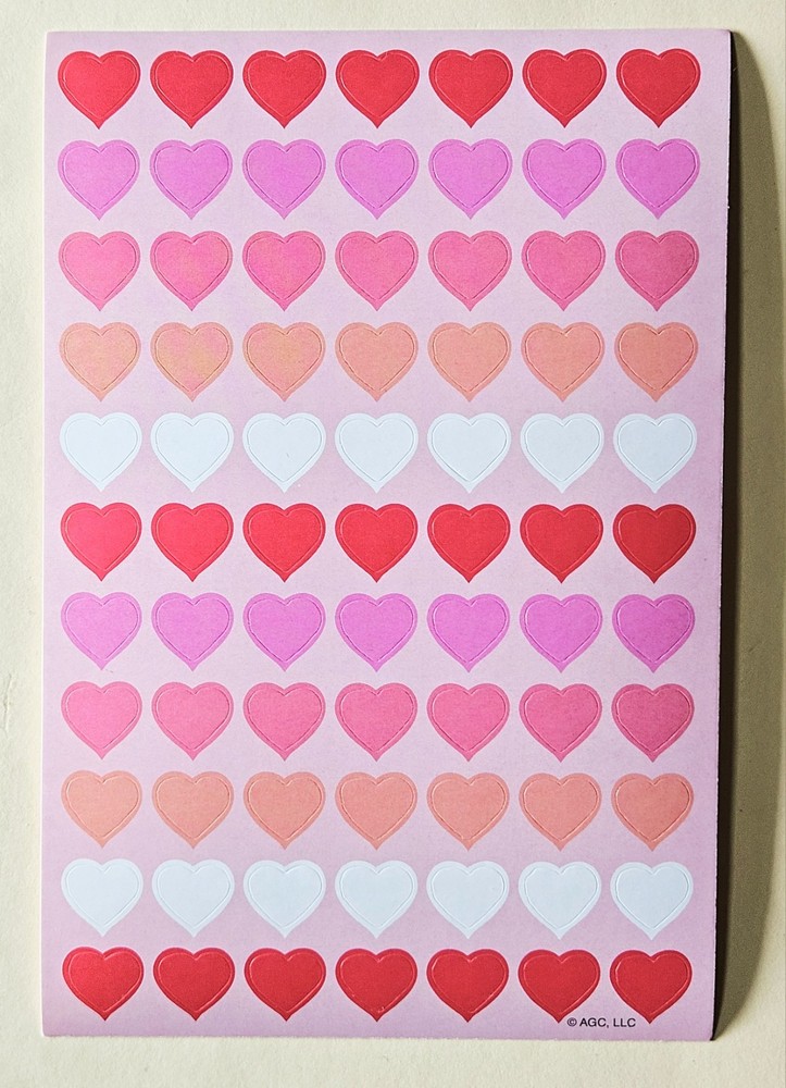 Happy Valentine’s Day / Love / Heart Sticker sheet