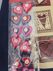 Valentine Hearts Scrapbooking Sticker Lot Of 5