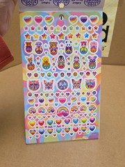 COMPLETE 2013 Lisa Frank Sticker Book 5 Sheets 5.75in x 9.5in