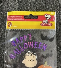 New! Peanuts Charlie Brown Snoopy Halloween Scrapbooking Stickers EK Success