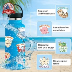 200 Pcs Cute Animal Stickers Bulk.Inspirational Stickers Packs for Boys Adults T