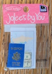 RARE Jolees Mini PASSPORT Money Maps Vacation International Travel 3D Scrapbook