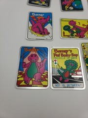 Vintage 90s Stickers Lot of 10 BARNEY FOIL MYLAR Vending Machine Sticker 1992