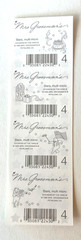 LOT 6 STRIPS Vintage MRS GROSSMAN’S Stickers STARS MULTI MICRO 1996 SPARKLE