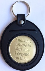 RecoveryChip Universal AA Medallion or Coin Holder Keychain Black Soft Silicone