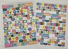 ADVENTURE Safari Nature Girl POWER Goals Planner Calendar Stickers 300 Pieces