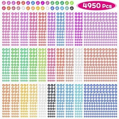 4950pcs Rhinestone Stickers – Self-Adhesive Gems for Crafts, Makeup & Decor – 30