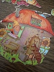 Vintage Embossed Gummed Sticker Seals Lot Cats Dogs Flowers Fairy Tale Germany