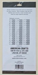 Alphabet & Numbers (Color). Sticker Sheet /Sticko