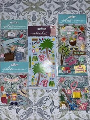 Lot Jolees/sticko 3D+ Travel Stickers Hawaii/island Theme