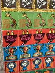 Vintage 80s Lick N Stick Stamp Stickers – 6 full sheets