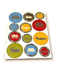 Michaels Stickers Travel Vacation Train Car Plane Boat Scrapbook VACA 36 CT NEW