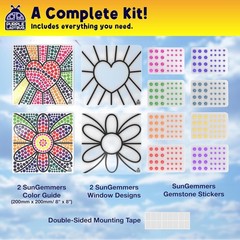 New SUNGEMMERS DIY Gem Sticker Window Diamond Art Suncatcher Kit Craft Valentine