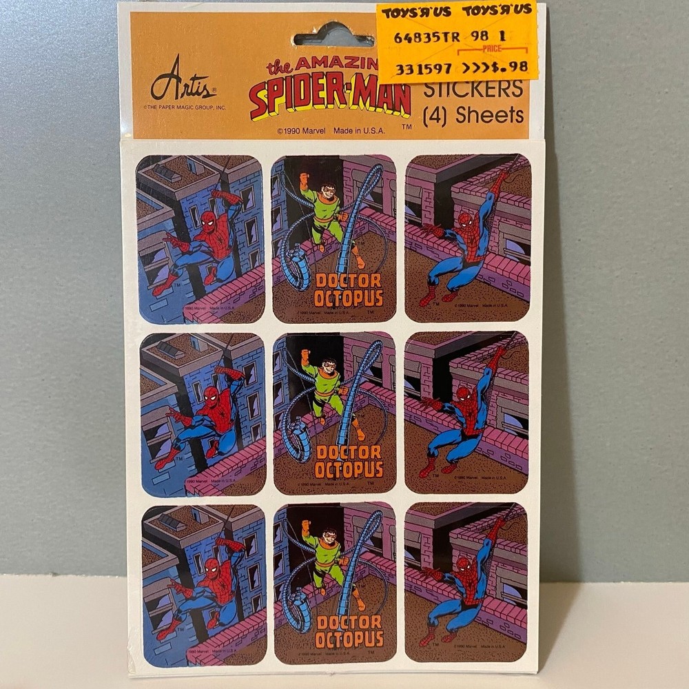 Vintage Paper Magic Group Marvel Spider-Man Stickers