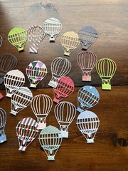 Hot Air Balloons DIE CUT OUTS Card Embellishments