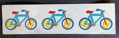 8 Strips LOT Vintage 1990 Mrs Grossman`s Bicycle Bike Stickers – Retired
